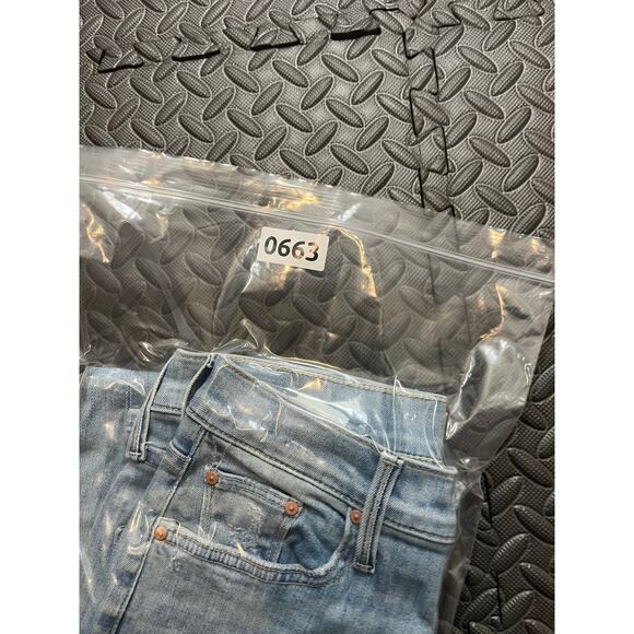 Mother High Waisted Rider Skimp Dreamer Light/Pastel Blue Womens Size 26 - Picture 15 of 15